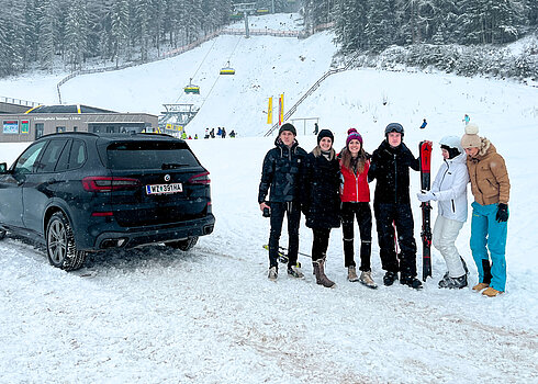 Das Team von 5komma5sinne war in Schladming mit den Modellen von BMW Unger unterwegs